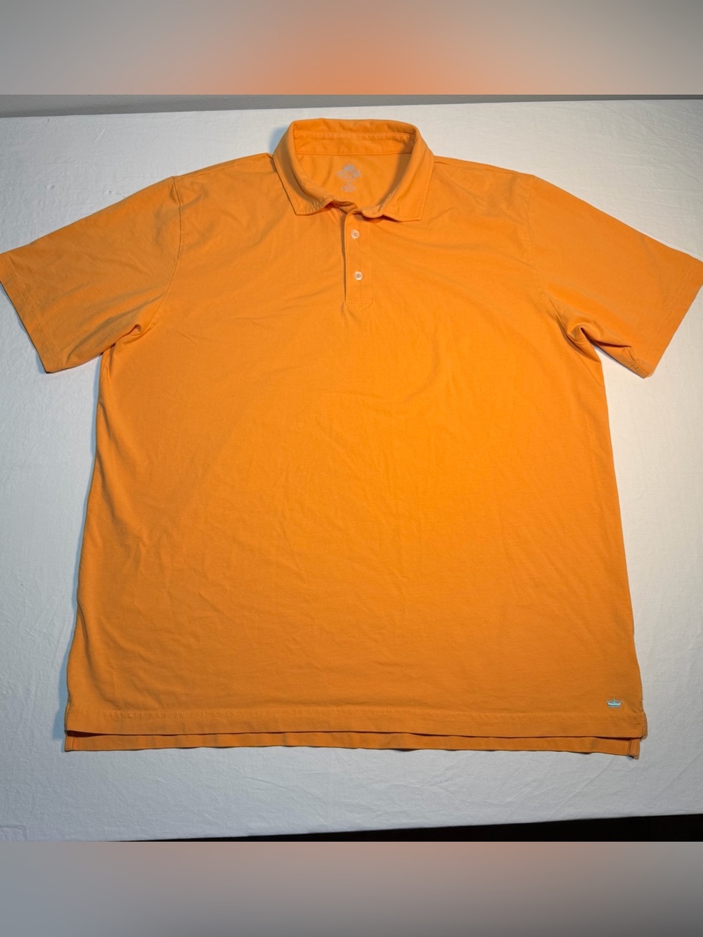 Peter Millar Orange Seaside Wash Polo